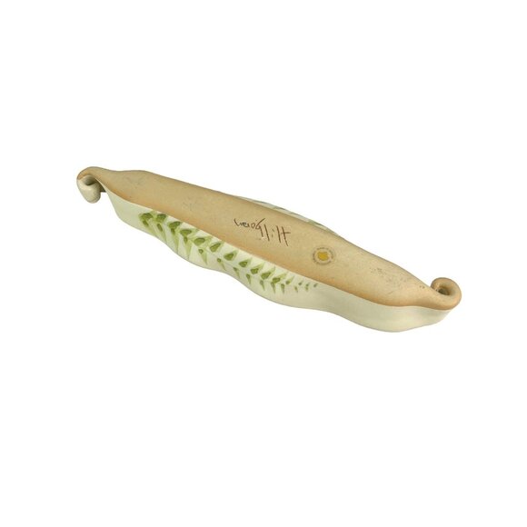 Hilborn Canadian Ceramic Leaf Dish - Handcrafted Art Pottery With Leaf Design - Picture 5 of 7